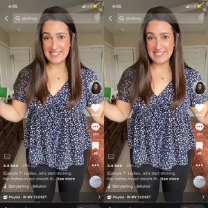 Shein Spring Floral Top